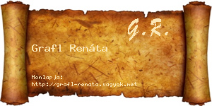 Grafl Renáta névjegykártya